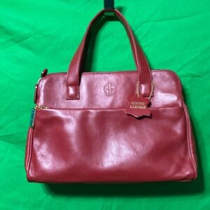 Guano Bernini red leather tote purse